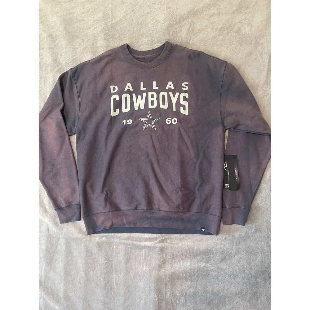 47 Brand Dallas Cowboys Sweatshirt Pullover Graphic Logo‎ Purple Medium